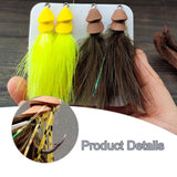 Maxbell 4Pcs Fly Fishing Lures Angler Fly Fishing Hooks for Bass Accessories Outdoor