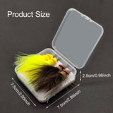 Maxbell 4Pcs Fly Fishing Lures Angler Fly Fishing Hooks for Bass Accessories Outdoor