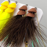 Maxbell 4Pcs Fly Fishing Lures Angler Fly Fishing Hooks for Bass Accessories Outdoor