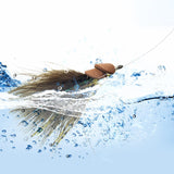 Maxbell 4Pcs Fly Fishing Lures Angler Fly Fishing Hooks for Bass Accessories Outdoor