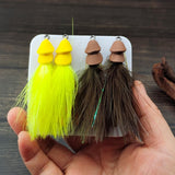 Maxbell 4Pcs Fly Fishing Lures Angler Fly Fishing Hooks for Bass Accessories Outdoor