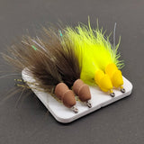 Maxbell 4Pcs Fly Fishing Lures Angler Fly Fishing Hooks for Bass Accessories Outdoor