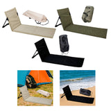 Maxbell Floor Seat with Backrest Lounger Yard Adults Foldable Beach Chair Lounge Mat Beige