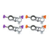 Maxbell 2 Pieces Fishing Chair Umbrella Holder Accessory Umbrella Clamp Stand Holder Purple