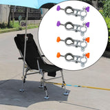 Maxbell 2 Pieces Fishing Chair Umbrella Holder Accessory Umbrella Clamp Stand Holder Purple