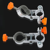 Maxbell 2 Pieces Fishing Chair Umbrella Holder Accessory Umbrella Clamp Stand Holder Orange