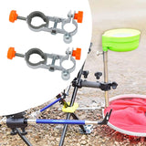 Maxbell 2 Pieces Fishing Chair Umbrella Holder Accessory Umbrella Clamp Stand Holder Orange