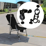Maxbell Fishing Chair Umbrella Holder Simple Assembly Heavy Duty Sturdy Accessories 1 Pair