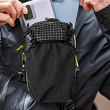 Maxbell Mobile Phone Bag Versatile Waist Pack for Outdoor Sports Backpacking Jogging black