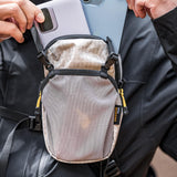 Maxbell Mobile Phone Bag Versatile Waist Pack for Outdoor Sports Backpacking Jogging gray