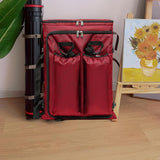 Maxbell Art Portfolio Backpack Drawing Bag for Craft Supplies Accessories Sketchbook Red
