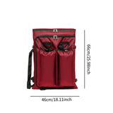 Maxbell Art Portfolio Backpack Drawing Bag for Craft Supplies Accessories Sketchbook Red