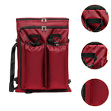 Maxbell Art Portfolio Backpack Drawing Bag for Craft Supplies Accessories Sketchbook Red