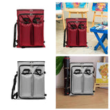 Maxbell Art Portfolio Backpack Drawing Bag for Craft Supplies Accessories Sketchbook Red