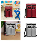 Maxbell Art Portfolio Backpack Drawing Bag for Craft Supplies Accessories Sketchbook Red