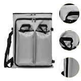 Maxbell Art Portfolio Backpack Drawing Bag for Craft Supplies Accessories Sketchbook Gray