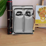 Maxbell Art Portfolio Backpack Drawing Bag for Craft Supplies Accessories Sketchbook Gray