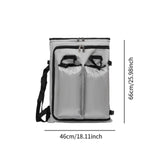 Maxbell Art Portfolio Backpack Drawing Bag for Craft Supplies Accessories Sketchbook Gray