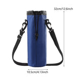Maxbell Insulated Water Bottle Carrier Bag Cooler Bag Travel Carry Bag Thermal Pouch Blue