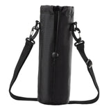 Maxbell Insulated Water Bottle Carrier Bag Cooler Bag Travel Carry Bag Thermal Pouch Black