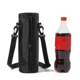 Maxbell Insulated Water Bottle Carrier Bag Cooler Bag Travel Carry Bag Thermal Pouch Black