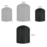 Maxbell Barbecue Cover Round BBQ Grill Cover Outdoor Accessories Sturdy Oxford Cloth Style A