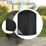 Maxbell Barbecue Cover Round BBQ Grill Cover Outdoor Accessories Sturdy Oxford Cloth Style D