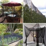 Maxbell Garden Mesh Netting Barrier Protection Netting for Flowers Vegetables Fruits Black Length 4m