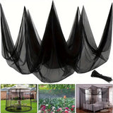 Maxbell Garden Mesh Netting Barrier Protection Netting for Flowers Vegetables Fruits Black Length 4m