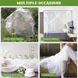 Maxbell Garden Mesh Netting Barrier Protection Netting for Flowers Vegetables Fruits White Length 4m