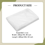 Maxbell Garden Mesh Netting Barrier Protection Netting for Flowers Vegetables Fruits White Length 6m