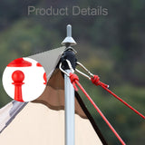 Maxbell 4 Pieces Protection Cap Anti Thunder for Mountaineering Travel Lovers Hiking Red