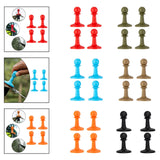 Maxbell 4 Pieces Protection Cap Anti Thunder for Mountaineering Travel Lovers Hiking Red