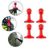 Maxbell 4 Pieces Protection Cap Anti Thunder for Mountaineering Travel Lovers Hiking Red