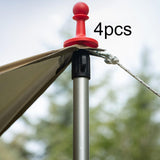 Maxbell 4 Pieces Protection Cap Anti Thunder for Mountaineering Travel Lovers Hiking Red