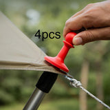 Maxbell 4 Pieces Protection Cap Anti Thunder for Mountaineering Travel Lovers Hiking Red