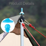 Maxbell 4 Pieces Protection Cap Anti Thunder for Mountaineering Travel Lovers Hiking Blue