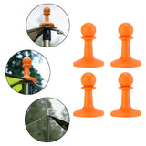 Maxbell 4 Pieces Protection Cap Anti Thunder for Mountaineering Travel Lovers Hiking Orange
