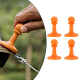 Maxbell 4 Pieces Protection Cap Anti Thunder for Mountaineering Travel Lovers Hiking Orange