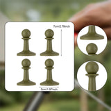 Maxbell 4 Pieces Protection Cap Anti Thunder for Mountaineering Travel Lovers Hiking Green