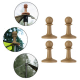 Maxbell 4 Pieces Protection Cap Anti Thunder for Mountaineering Travel Lovers Hiking Brown