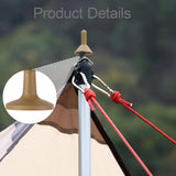 Maxbell 4 Pieces Protection Cap Anti Thunder for Mountaineering Travel Lovers Hiking Brown