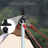 Maxbell 4 Pieces Protection Cap Anti Thunder for Mountaineering Travel Lovers Hiking Black