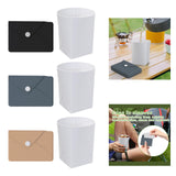 Maxbell Silicone Folding Cup 250ml with Storage Pouch for Sports Jogging Backpacking Black