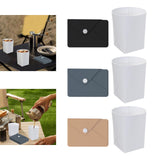 Maxbell Silicone Folding Cup 250ml with Storage Pouch for Sports Jogging Backpacking Black