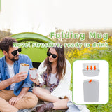 Maxbell Silicone Folding Cup 250ml with Storage Pouch for Sports Jogging Backpacking Black