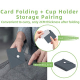 Maxbell Silicone Folding Cup 250ml with Storage Pouch for Sports Jogging Backpacking Black