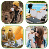 Maxbell Silicone Folding Cup 250ml with Storage Pouch for Sports Jogging Backpacking Black