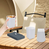 Maxbell Silicone Folding Cup 250ml with Storage Pouch for Sports Jogging Backpacking Black