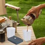 Maxbell Silicone Folding Cup 250ml with Storage Pouch for Sports Jogging Backpacking Black